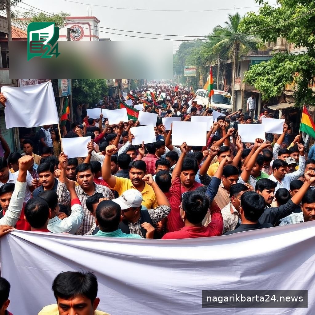 চাটমোহরে নিষিদ্ধ সংগঠনের মিছিলের প্রতিবাদে বিক্ষোভ